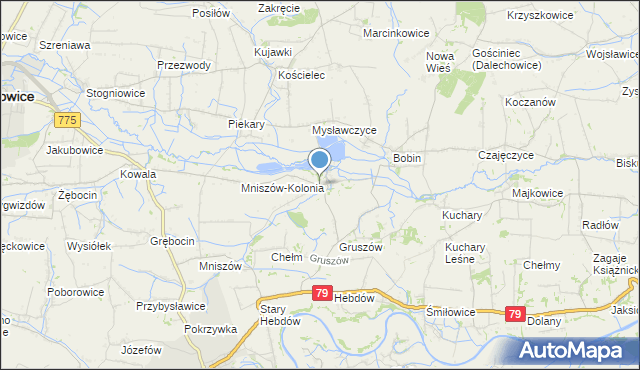 mapa Pławowice, Pławowice na mapie Targeo